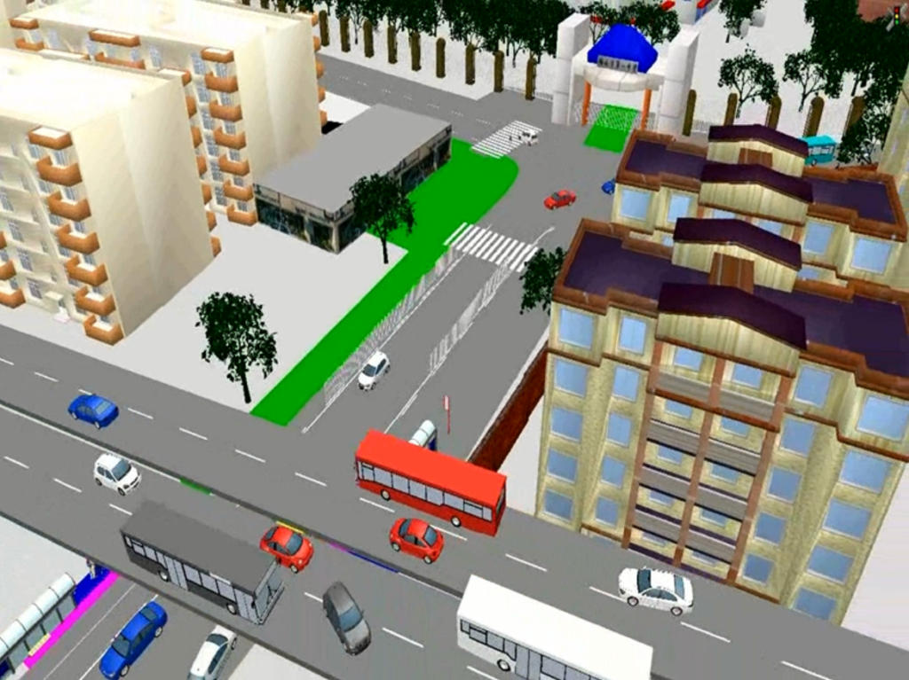 圖1 佛山一中路段路網(wǎng)