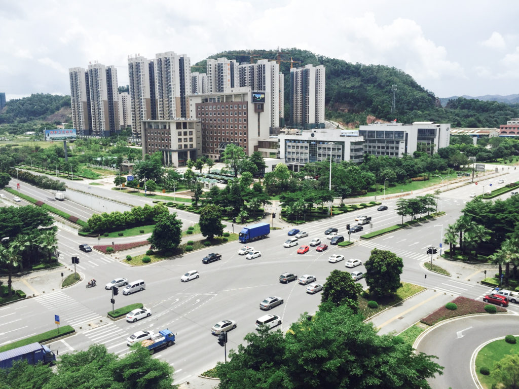 圖1 中山市主干道順暢（博愛路/長(zhǎng)江路）