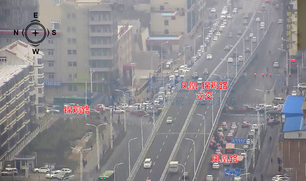 圖1 鳳凰-錦雞路口現(xiàn)狀