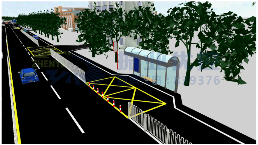 圖6 增設黃方格（人民路）