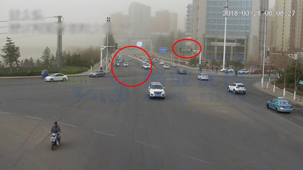 圖5 清水河路-緯三橋南進口直行空放現(xiàn)象