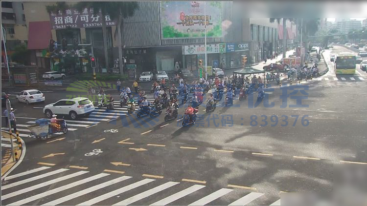 圖9 優(yōu)化后非機(jī)動車運(yùn)行的交通情況