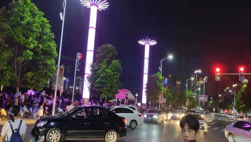 圖6 噴泉表演時(shí)段路口秩序混亂