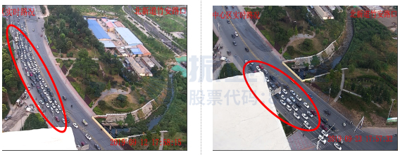 圖7 北新道-竹安路東進(jìn)口優(yōu)化前后對(duì)比