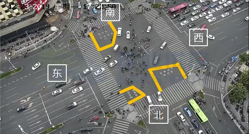 圖6 路口新增非機(jī)動(dòng)車待行區(qū)（優(yōu)化后）