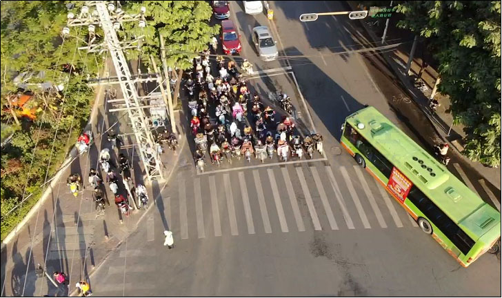 圖12 早高峰北進(jìn)口非機(jī)動車駛?cè)氪袇^(qū)（優(yōu)化后）