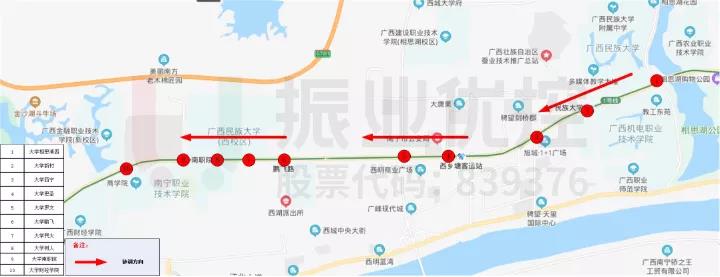 圖2 相思湖西路-財(cái)經(jīng)學(xué)院協(xié)調(diào)路段地理位置圖