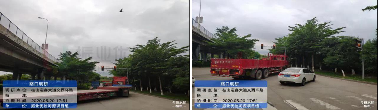 圖 4 西環(huán)路往迎客大道北往東左轉(zhuǎn)方向交通情況