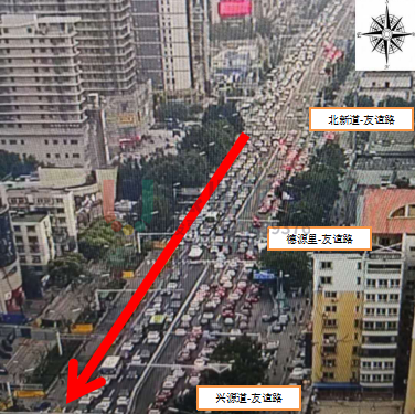 圖10 路段擁堵嚴(yán)重(優(yōu)化前)