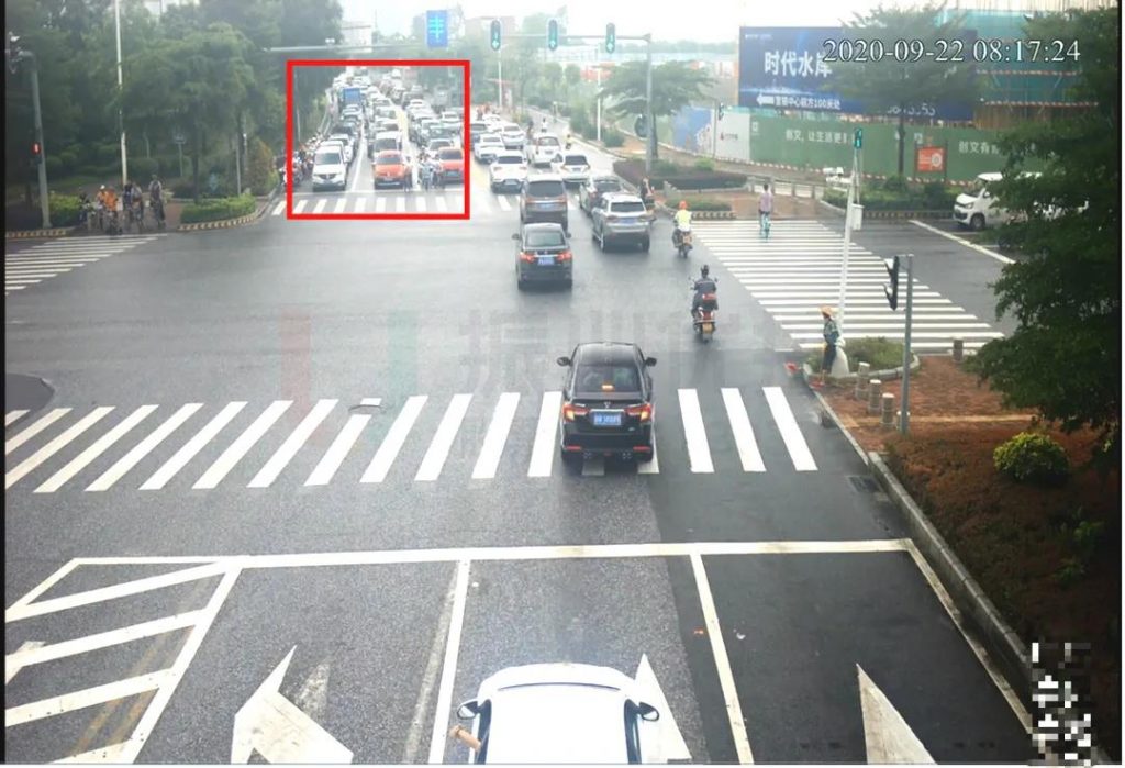 圖4 南進(jìn)口車(chē)輛排隊(duì)情況（優(yōu)化前）