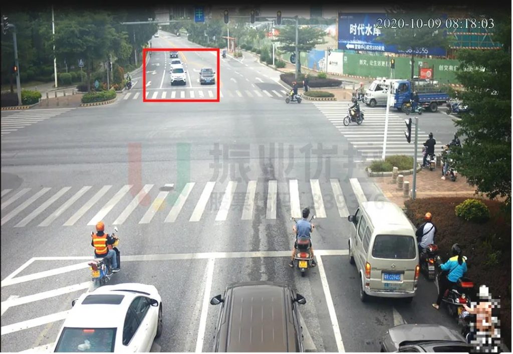 圖8 南進(jìn)口進(jìn)城方向排隊(duì)情況（優(yōu)化后）