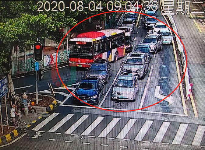 清河-德興路西進(jìn)口車道調(diào)整前后對(duì)比