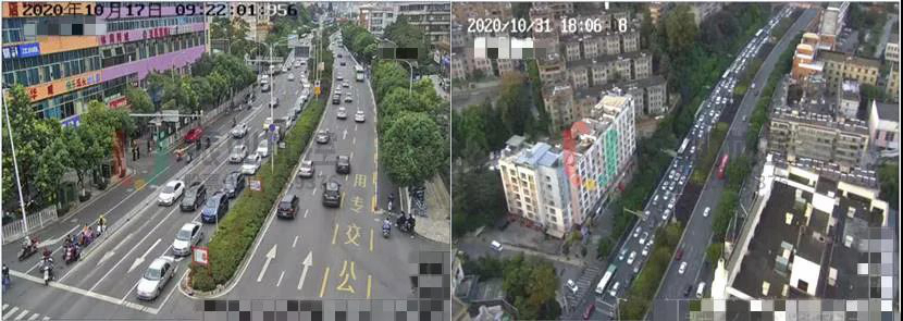 圖4 路口車流離散、排隊(duì)圖