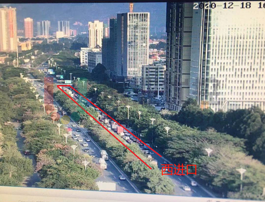 圖8 高峰期西進(jìn)口排隊(duì)長(zhǎng)度圖