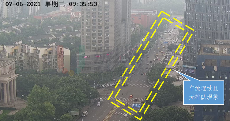 圖8 洪湖西路排隊現(xiàn)象好轉