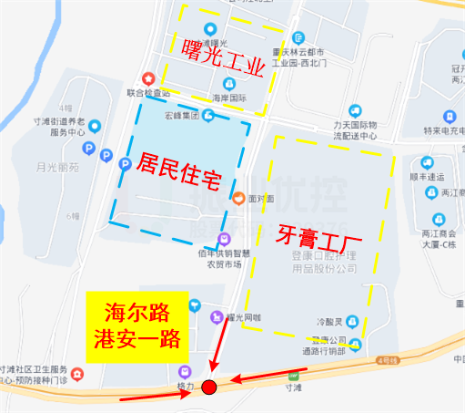 圖1 海爾路-港安一路地理位置圖