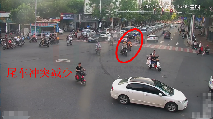 圖11 尾車沖突減少（優(yōu)化后）