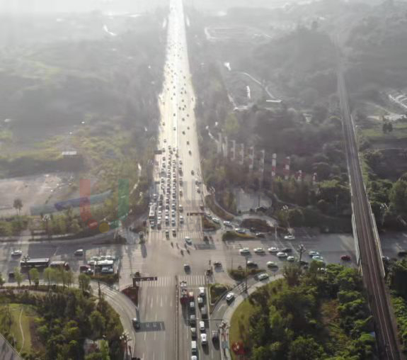 圖6 東進(jìn)口優(yōu)化前后對(duì)比