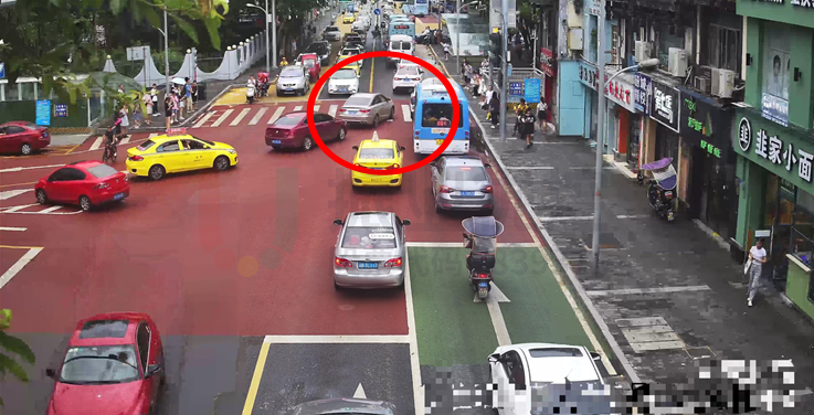 圖5 北進(jìn)口左轉(zhuǎn)與西進(jìn)口左轉(zhuǎn)合流放行