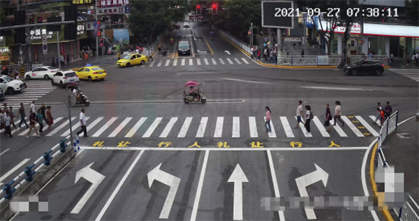 圖10-4 歇馬正街路口標(biāo)線(xiàn)優(yōu)化后效果圖-歇馬支路（西進(jìn)口）