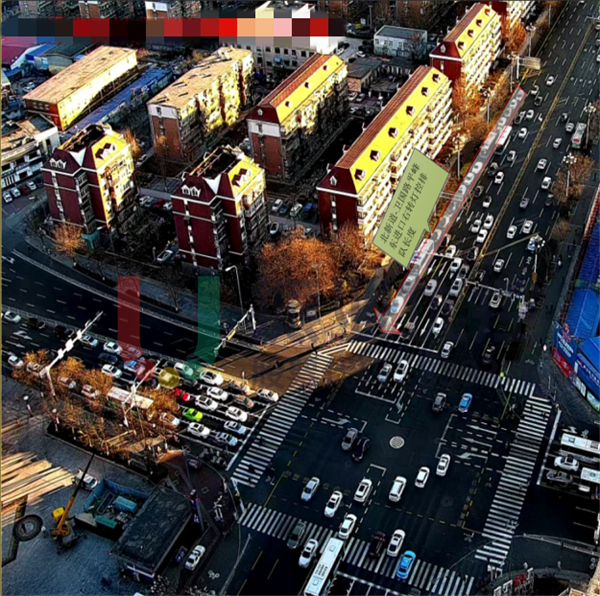 圖3-1 平峰時段北新道-衛(wèi)國路東進口右轉(zhuǎn)燈控與滅燈排隊長度對比