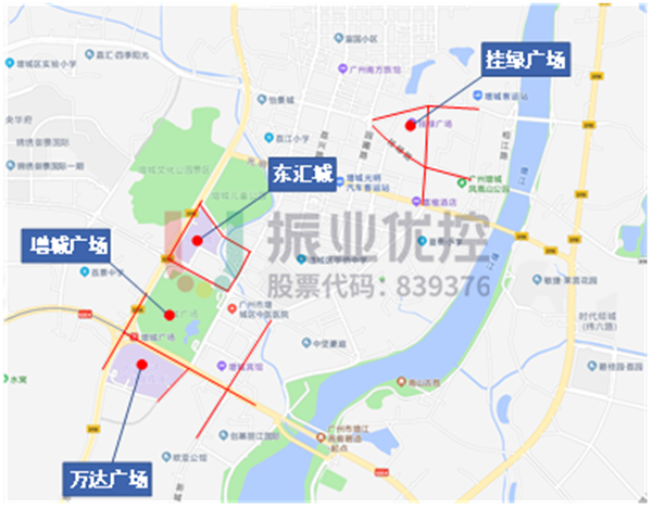 圖2 交通保障點位圖