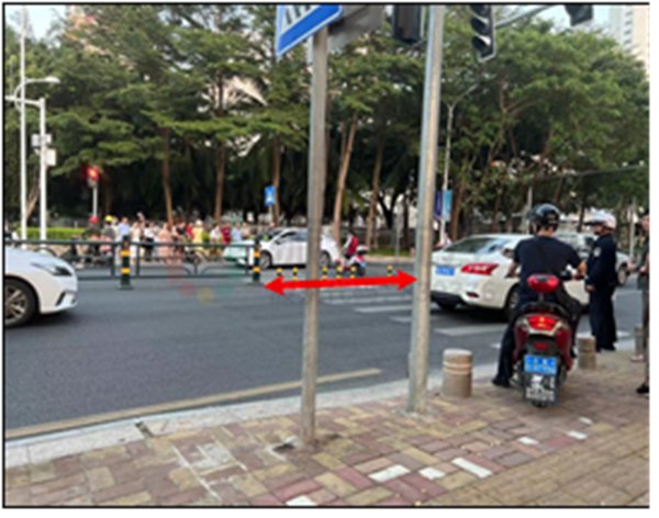 圖11 南進口斑馬線（優(yōu)化前）