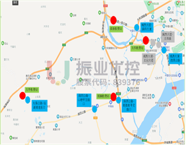 圖6 交通保障點位圖