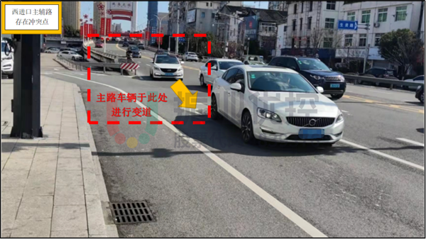 圖6?主輔路合流沖?