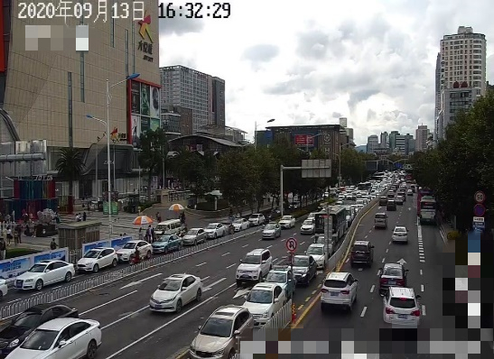 圖5 路口東西向車輛排隊(duì)圖