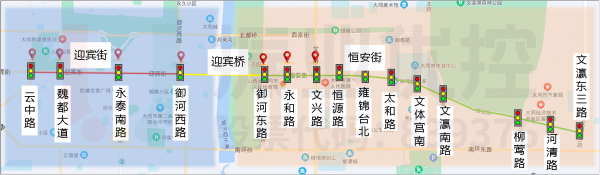 圖1 迎賓街、迎賓橋、恒安街地理位置示意圖