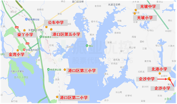 圖1 學(xué)校點位圖