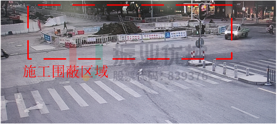 圖22 金砂金新路口施工區(qū)域圖