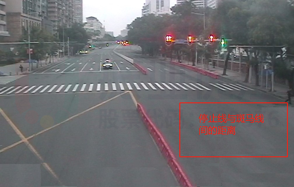 圖5 南進口停止線遠離斑馬線