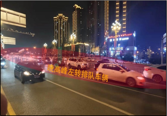 圖4 早、晚高峰北進(jìn)口排隊(duì)圖