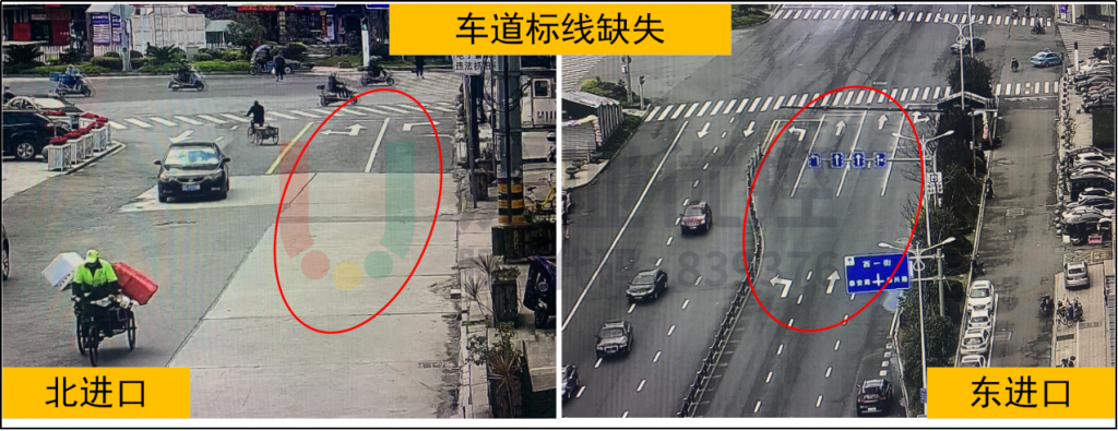 圖2 車道標線缺失